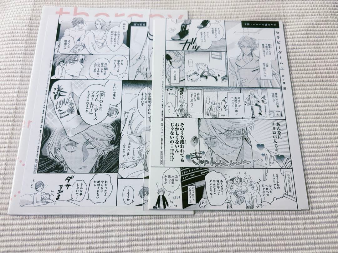 セラピーゲーム コミコミスタジオ 特典 リーフレット イラストカード ペーパー