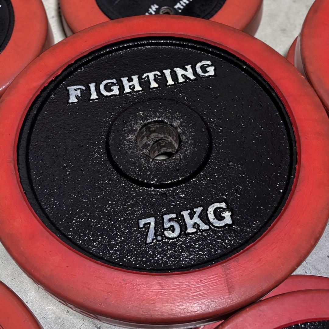 ラバープレート 25kgセット 7.5kg×2 5kg×2 FIGHTING