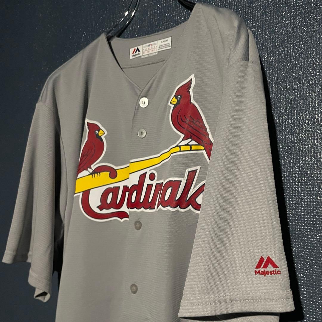 Majestic カージナルス　Cardinals ベースボールシャツ　2XL