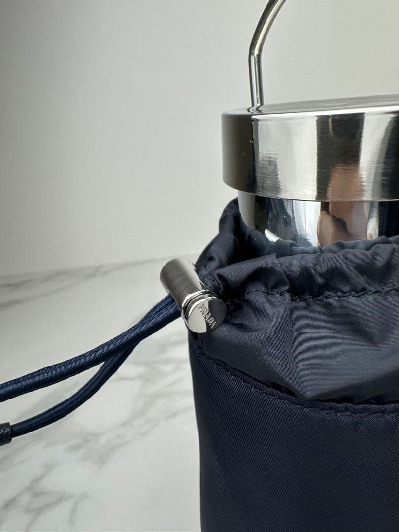 PRADA スチールタンブラー水筒　リナイロンカバー付き