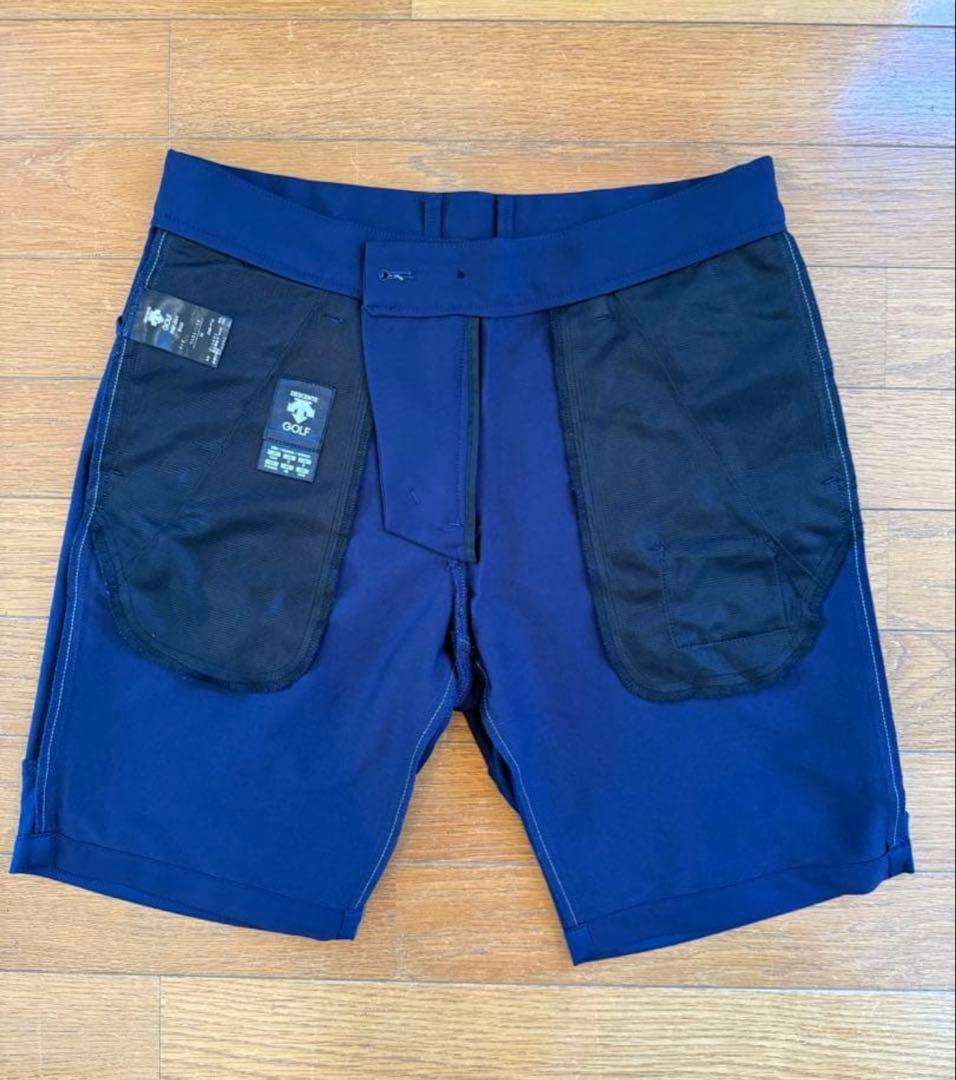 DESCENTE GOLF 半袖ハイネックシャツ&ショートパンツセット M