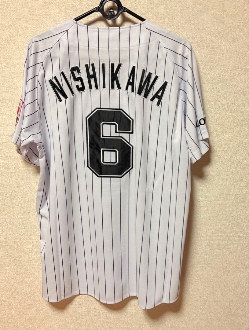 千葉ロッテマリーンズ　西川史礁　ホーム　ユニフォーム　グッズ
