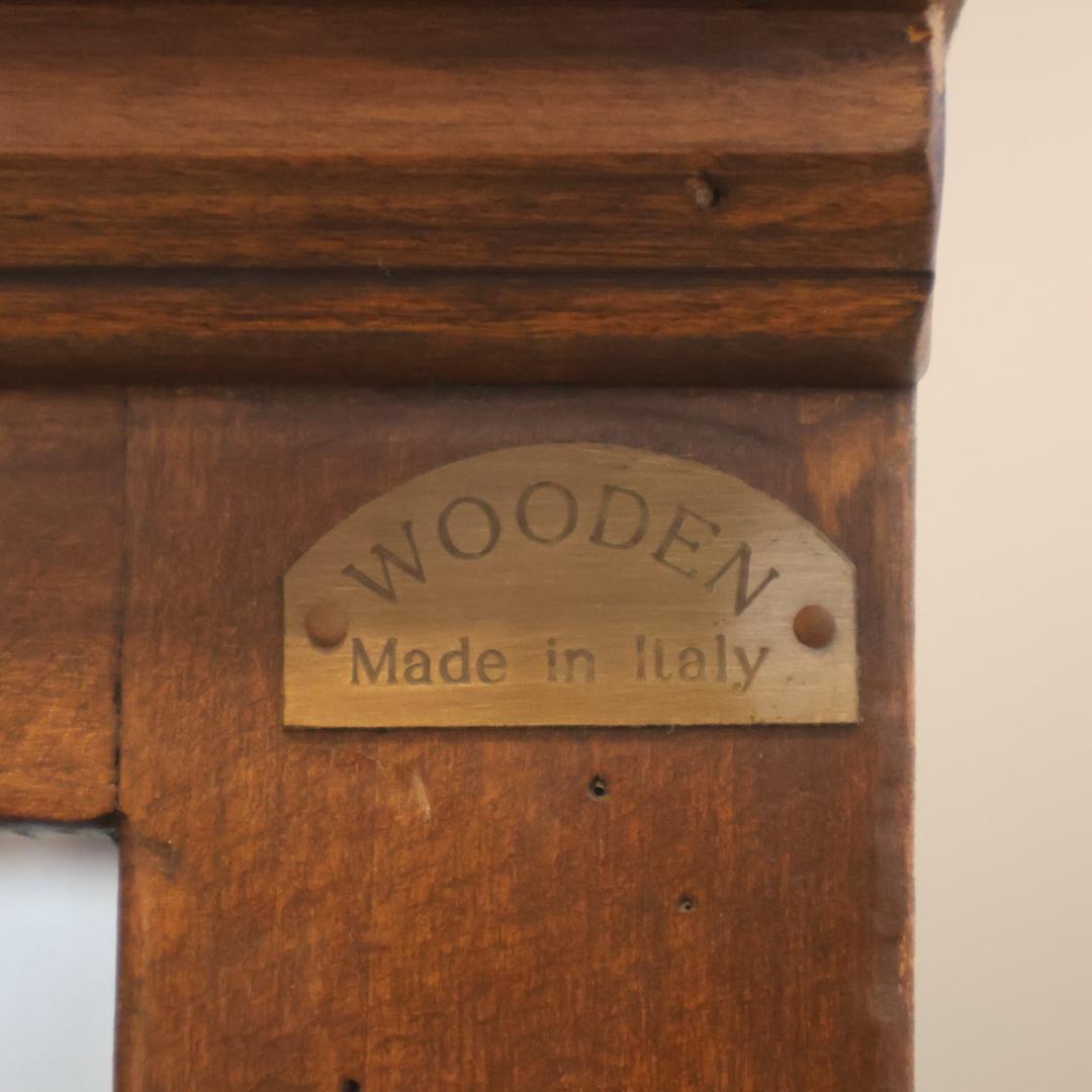 WOODEN イタリア製 パイン材 飾り棚 キュリオケース 本棚 書棚 収納棚