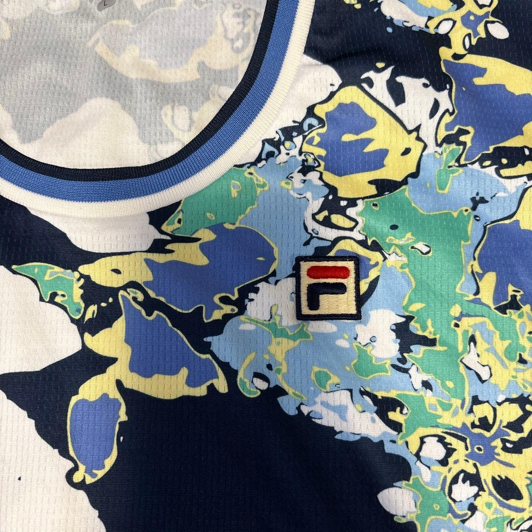 FILA テニスウェアセット ネイビー マルチカラー