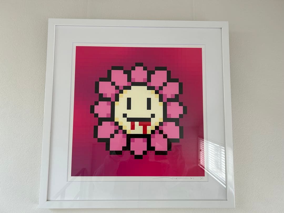 【額装済】村上隆 Murakami.Flower #7032 吐血 100枚限定