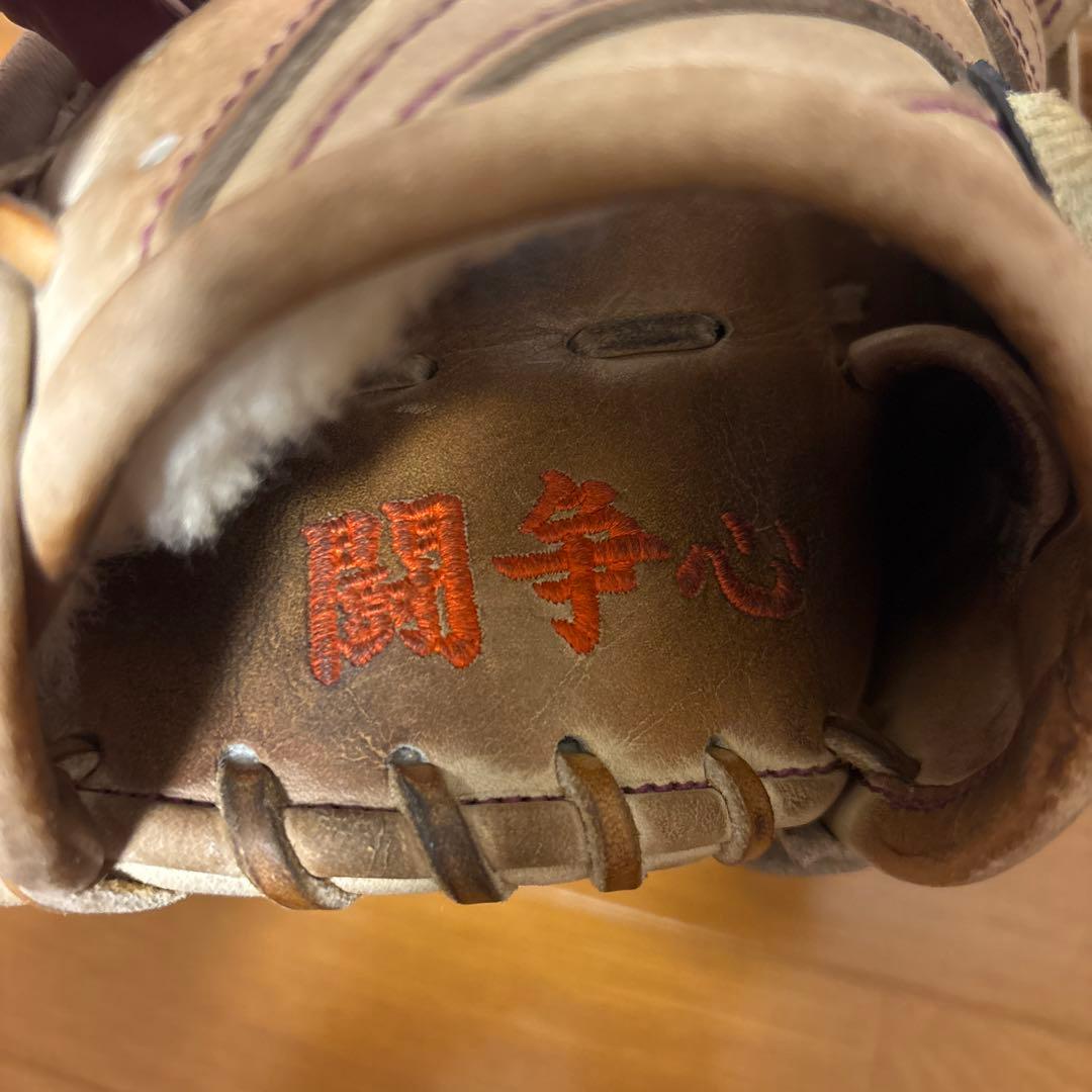 硬式グローブ外野用キャメル