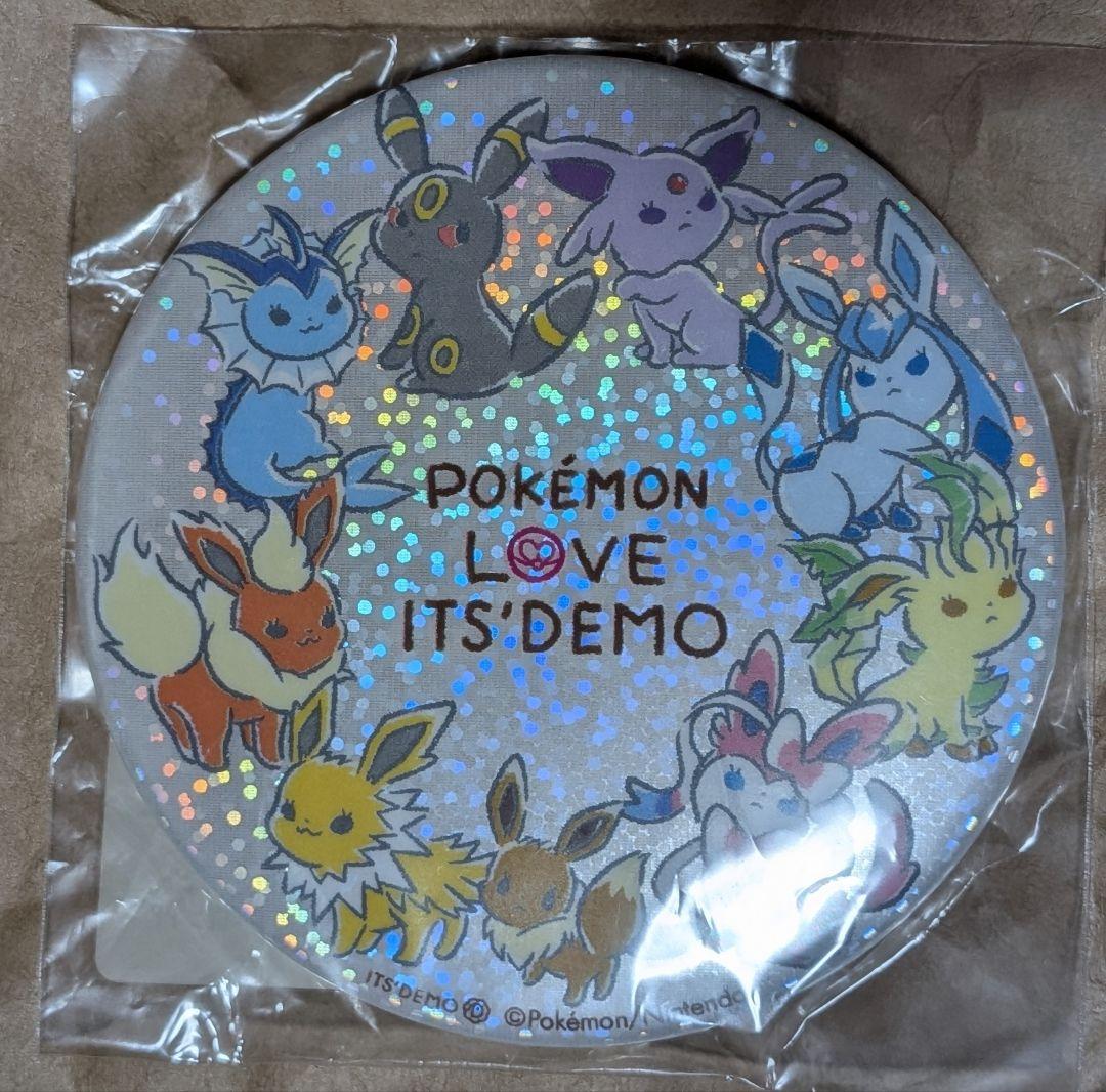 its'demo ポケモン　ブイズ　缶バッジ　イッツデモ　イーブイ　ガチャガチャ