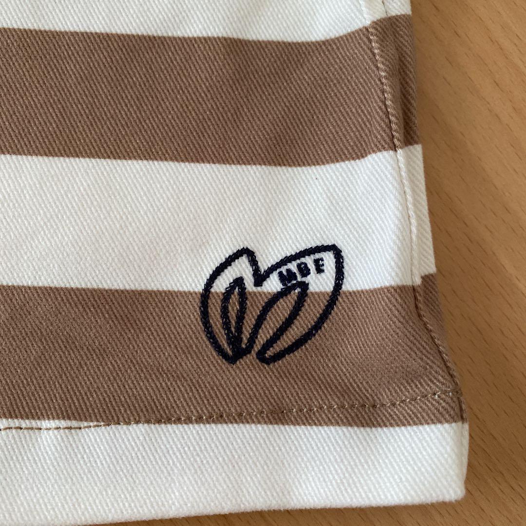 即購入OK 新品 パーリーゲイツ ゴルフ スカート ボーダー 1 ベージュ 白