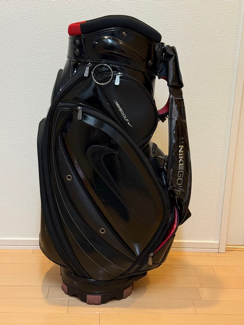 NIKE GOLF キャディバッグ ブラック×レッド