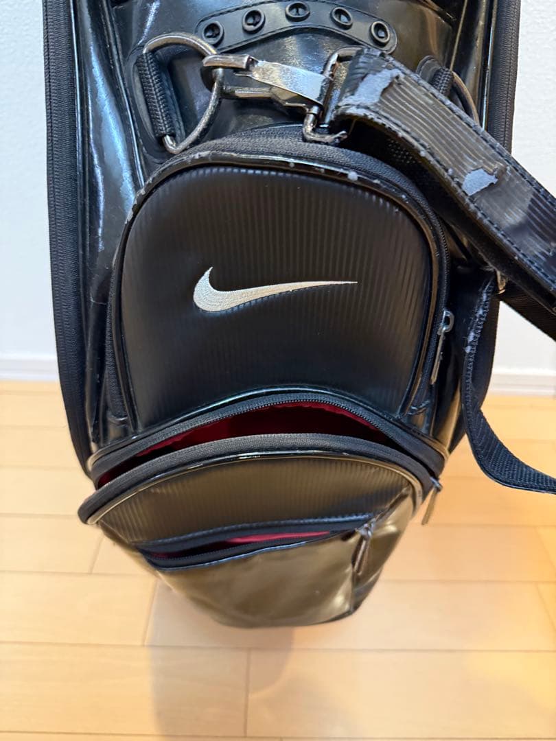NIKE GOLF キャディバッグ ブラック×レッド