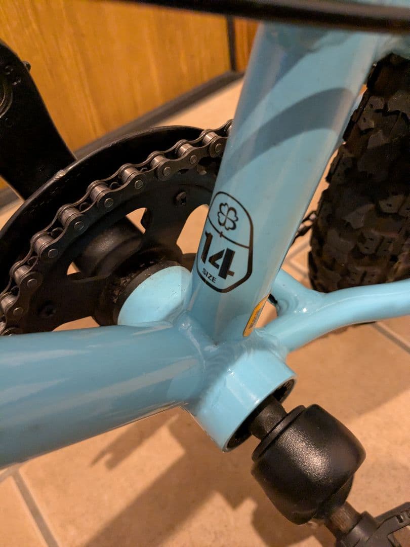 ヨツバサイクル 14インチ ラムネブルー【直接引取希望】