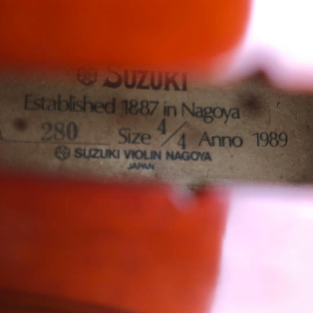SUZUKI No.280 4/4 1987 バイオリン SUGITO弓 美品