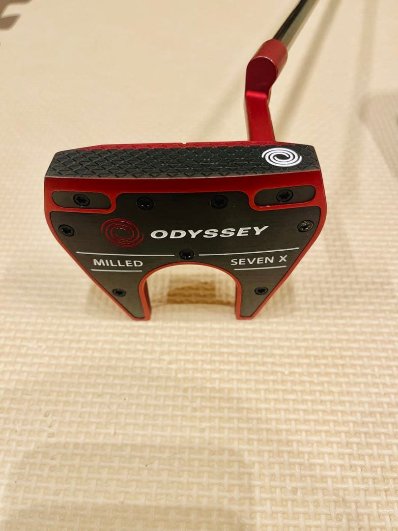 [超美品]ODYSSEY RED SEVEN Xパター　ヘッドカバー付き