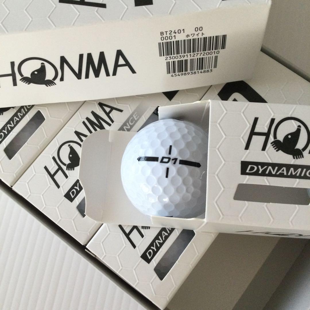 最新モデル2024 本間ホンマ　HONMA D1 　4ダース　ホワイト