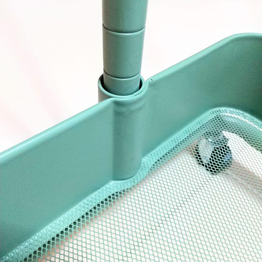 ハンガーラック　ポールハンガー　隙間収納　スリムラック　グリーン