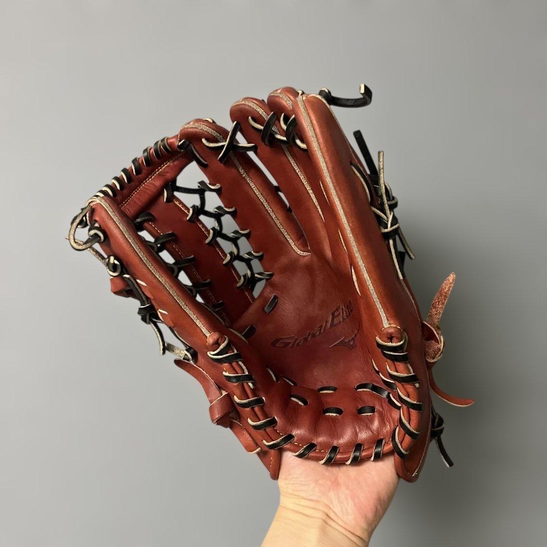 1403 ミズノ グローバルエリート 極美品 型抜群 軟式 外野手用グローブ