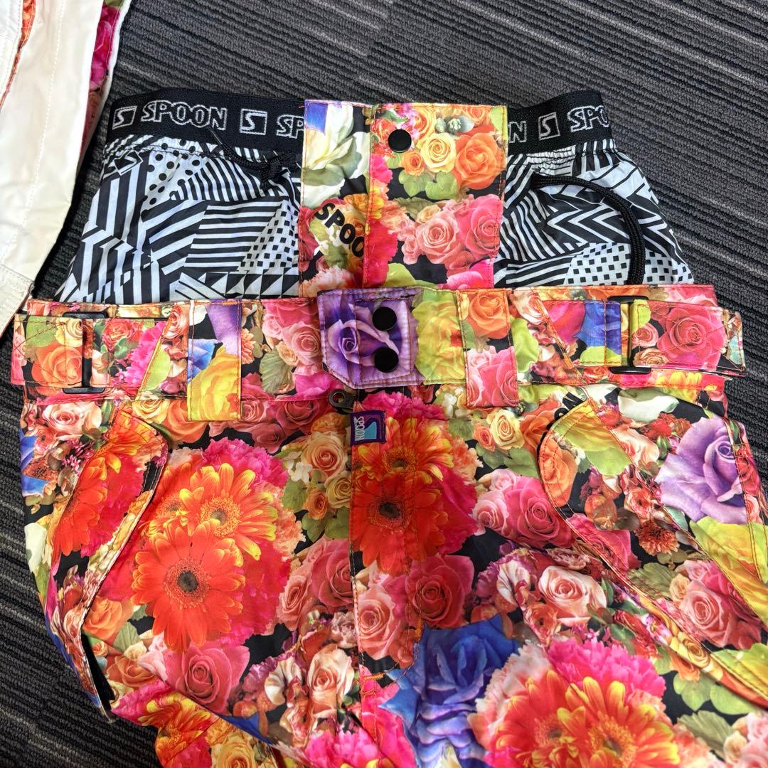 スノーボード　ウェア　上下セット　スプーン　SPOON 白