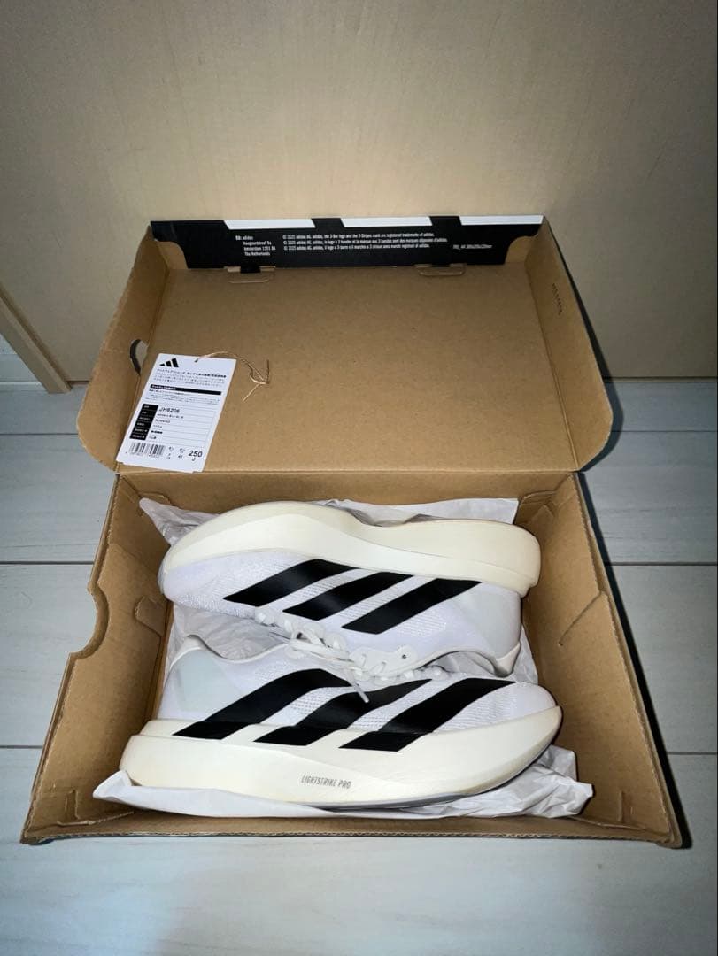 adizero Evo SL M ホワイト/ブラック　25cm