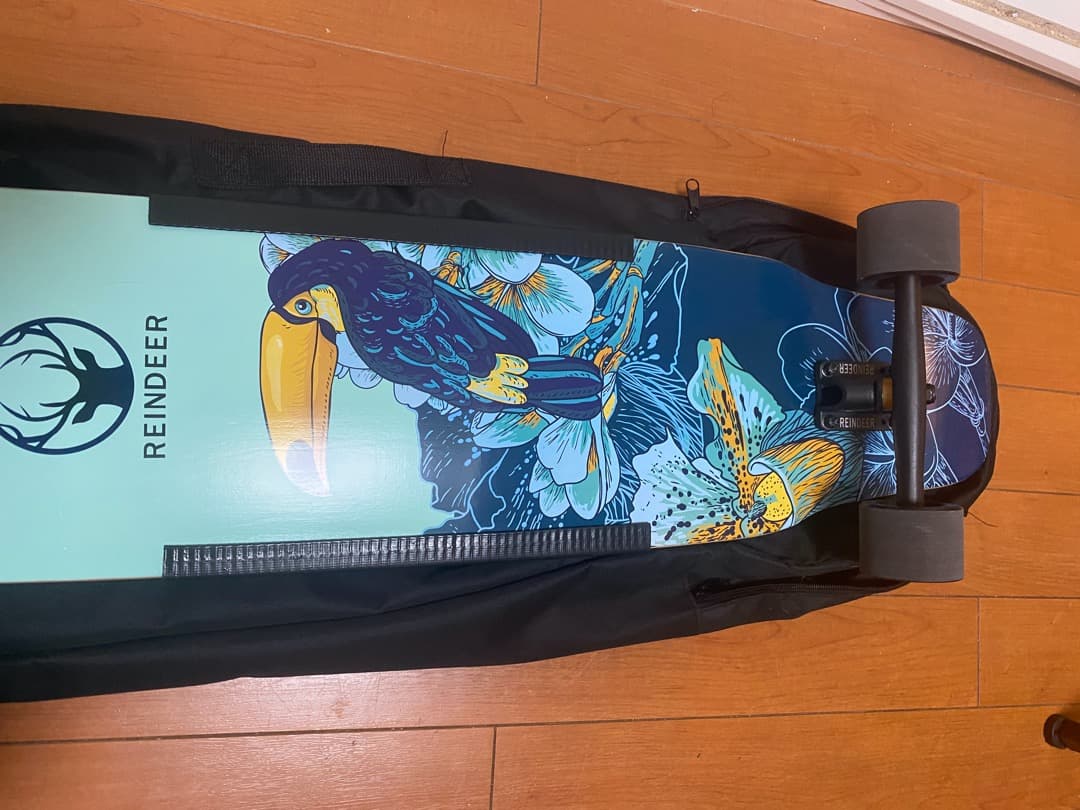新品未使用　ロングボード　スケートボード　バッグ付き
