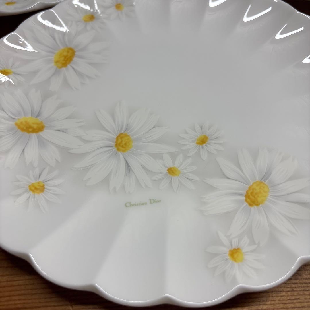 Christian Dior デイジー花柄皿 5枚セット 約16cm