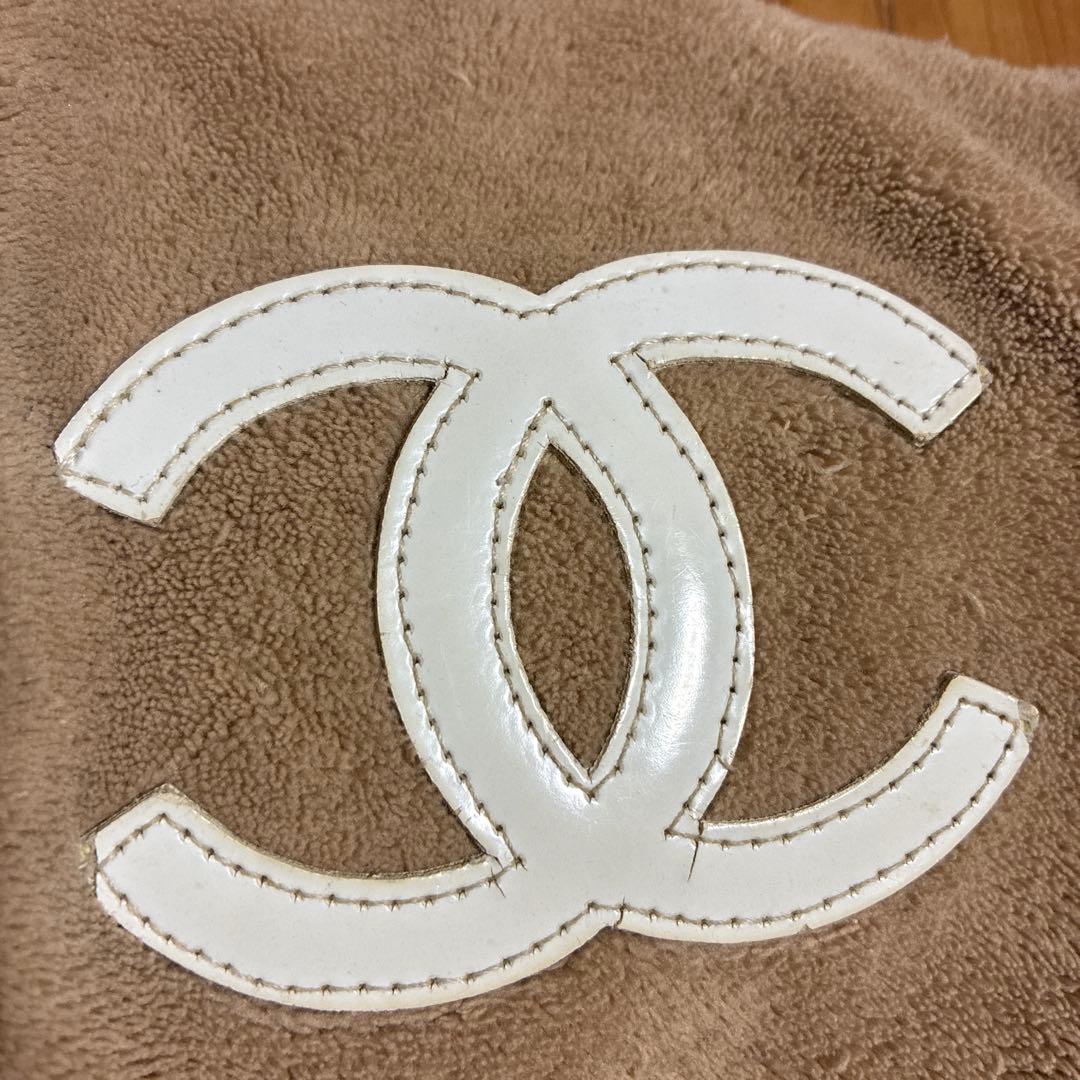 CHANEL風 ココマーク ショルダーバッグ ノベルティ グレー ボア