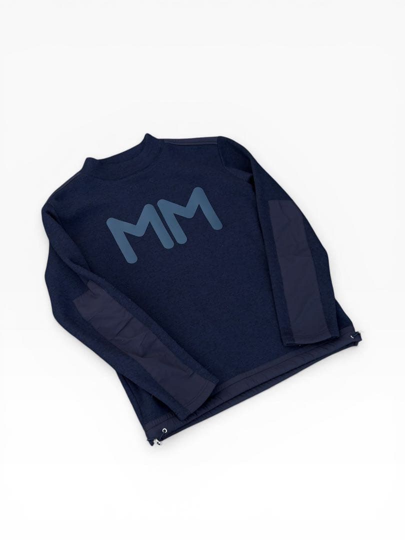 muta MARINE GOLF ニット セーター モックネック L ビッグロゴ
