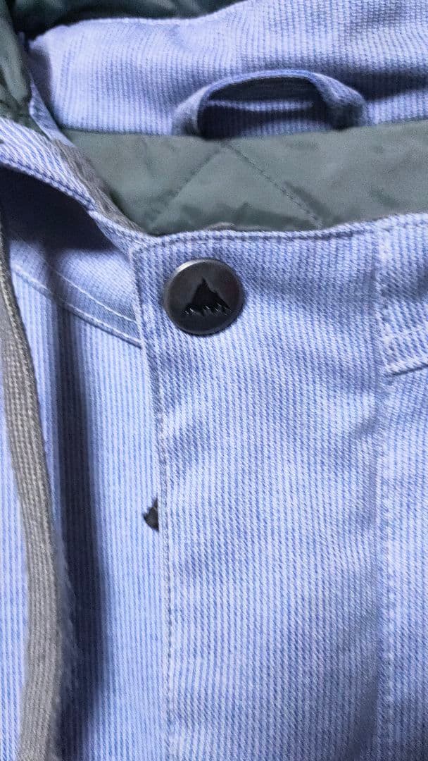 【BURTON バートン】スノーボードウェア メンズM 水色 コットンライク
