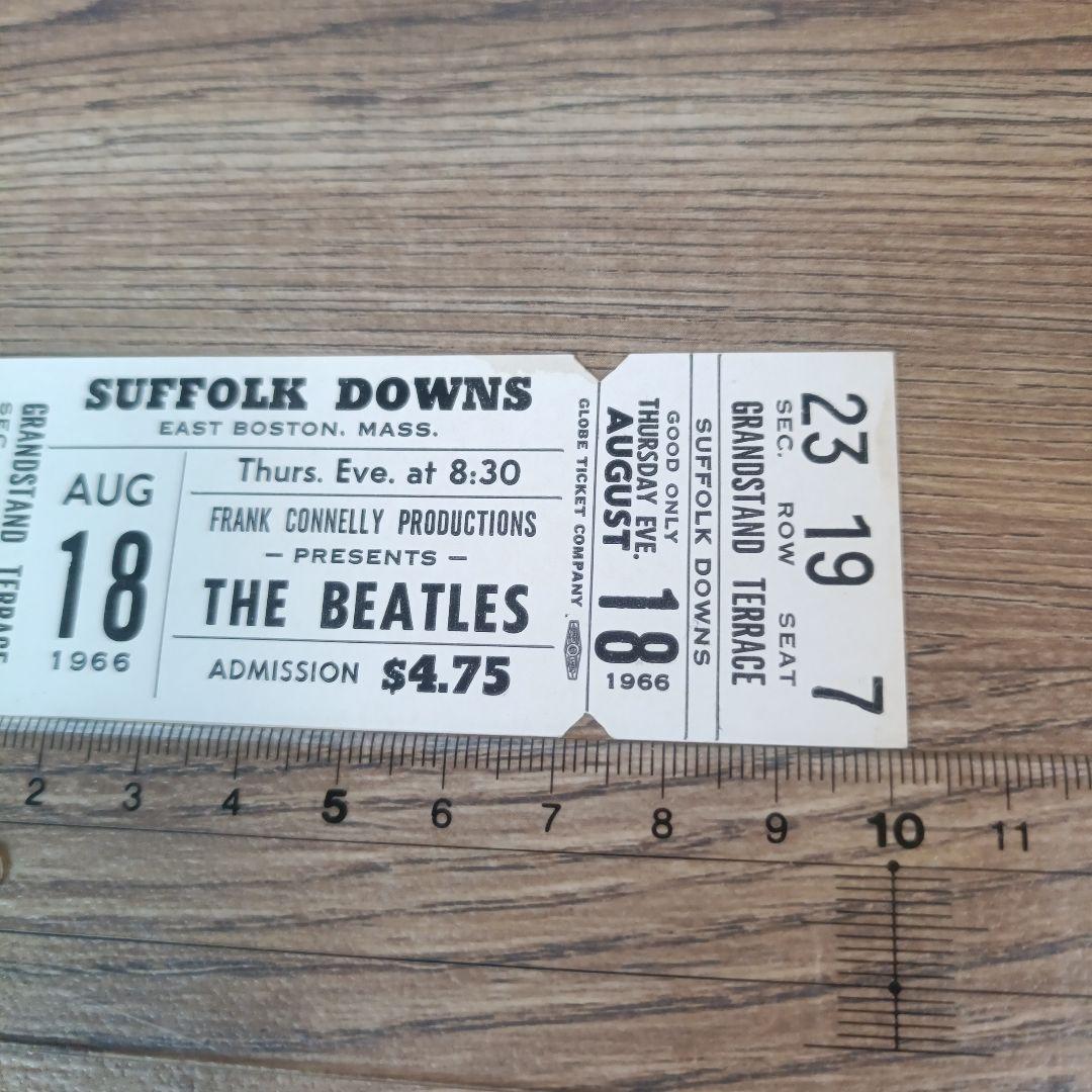 THE BEATLES 1966 未使用コンサートチケット アメリカ