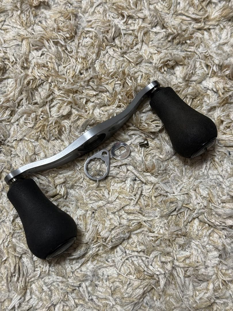 アベイル　オフセットハンドル　STi2 シマノ用　95mm ガンメタ
