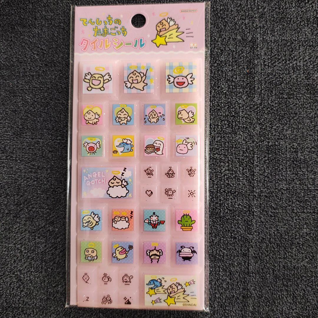 9枚！まとめ売り！タイルシール たまごっち てんしっち ディズニー シール交換