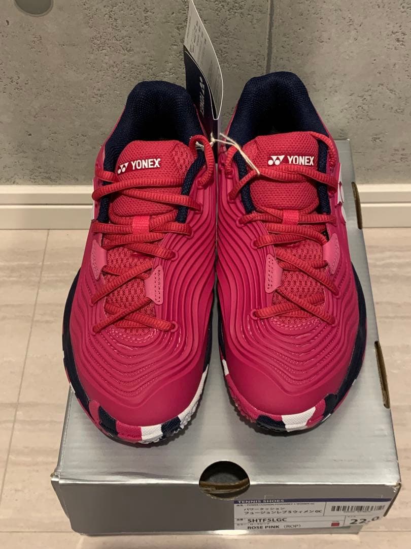 新品未使用　ヨネックス　YONEX シューズ　ローズピンク　SHTF5LGC