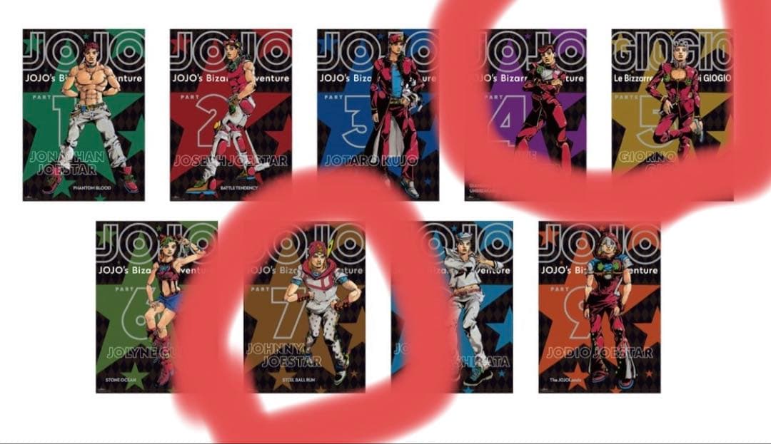 ジョジョの奇妙な冒険 荒木飛呂彦描き下ろしイラスト 　B2ポスター　3点セット