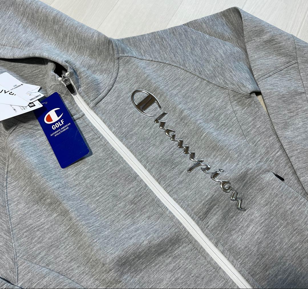 チャンピオン ゴルフ パーカー テックウィーブ3LS ジップフーデッドスウェット
