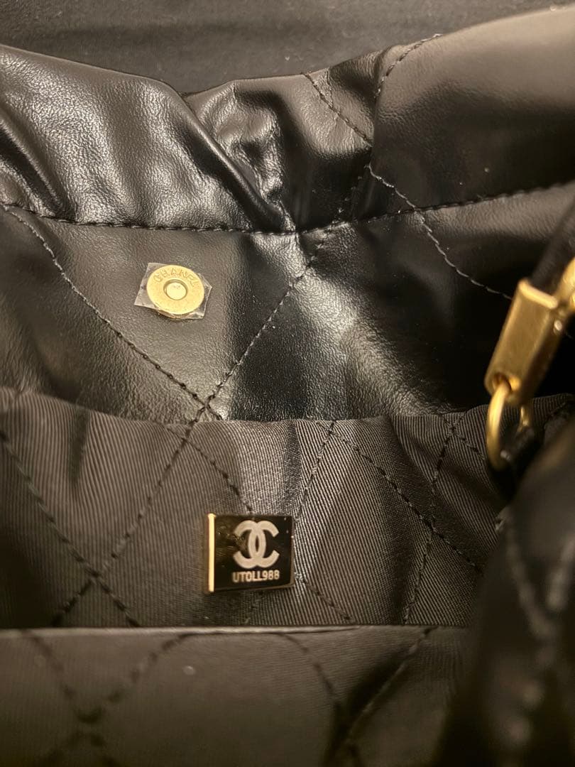 CHANEL ブラックレザー ショルダーバッグ ノベルティ 2way 保存袋付き