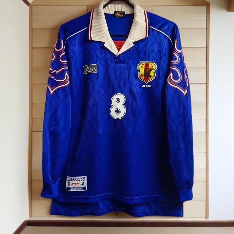 日本代表 1998 ワールドカップ ホーム長袖 中田英寿 8番 ユニフォーム