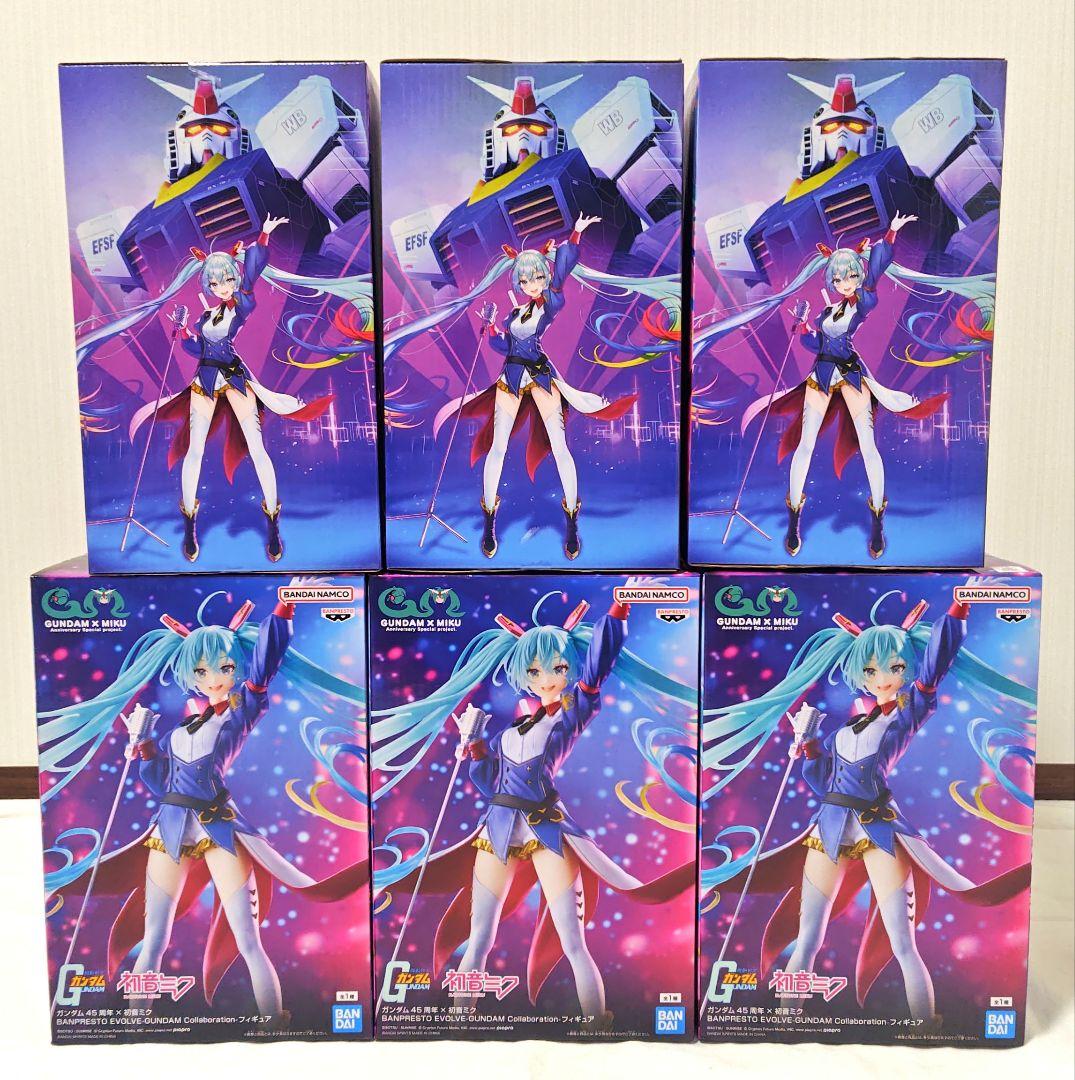 【新品】ガンダム45周年記念 GUNDAM x MIKU フィギュア 6個セット