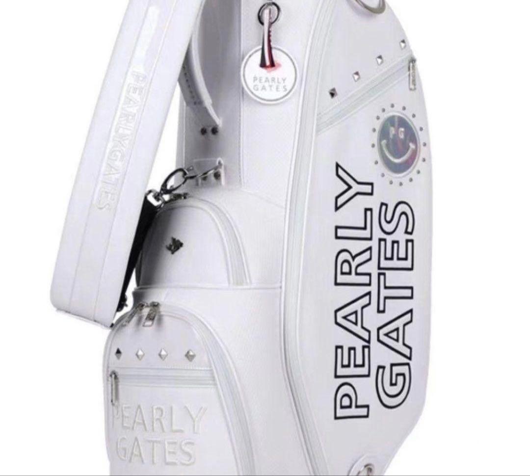 PEARLY GATES ホワイト キャディバッグ カバー付き パーリーゲイツ