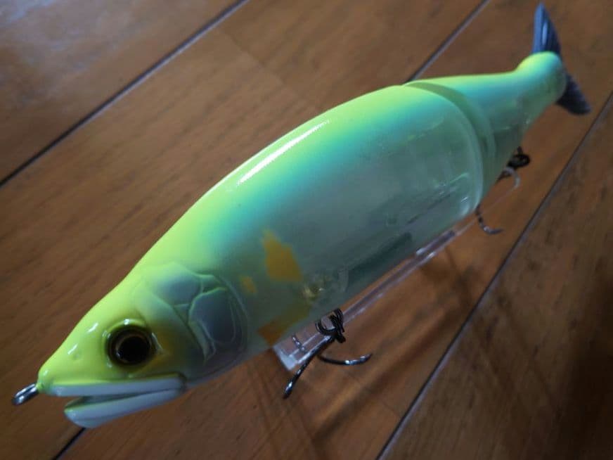 美品 ガンクラフト 鮎邪 ジョインテッドクロー マグナム 230 チャート