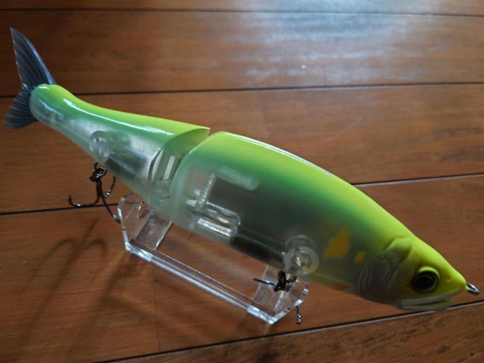 美品 ガンクラフト 鮎邪 ジョインテッドクロー マグナム 230 チャート