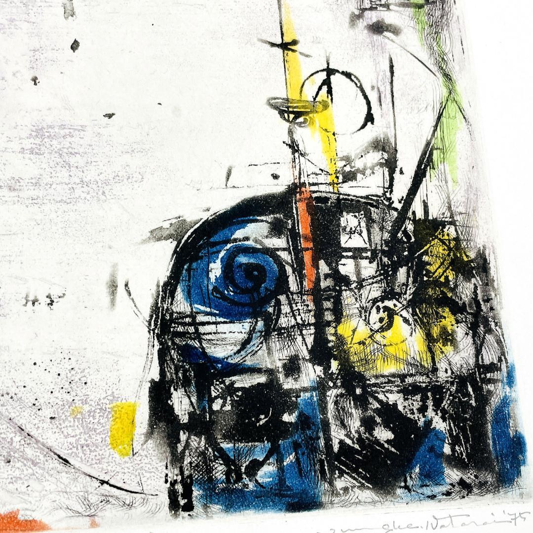 真作保証 渡会純价『4月のぬさまい橋』銅版画 直筆サイン 希少作 R8SB100