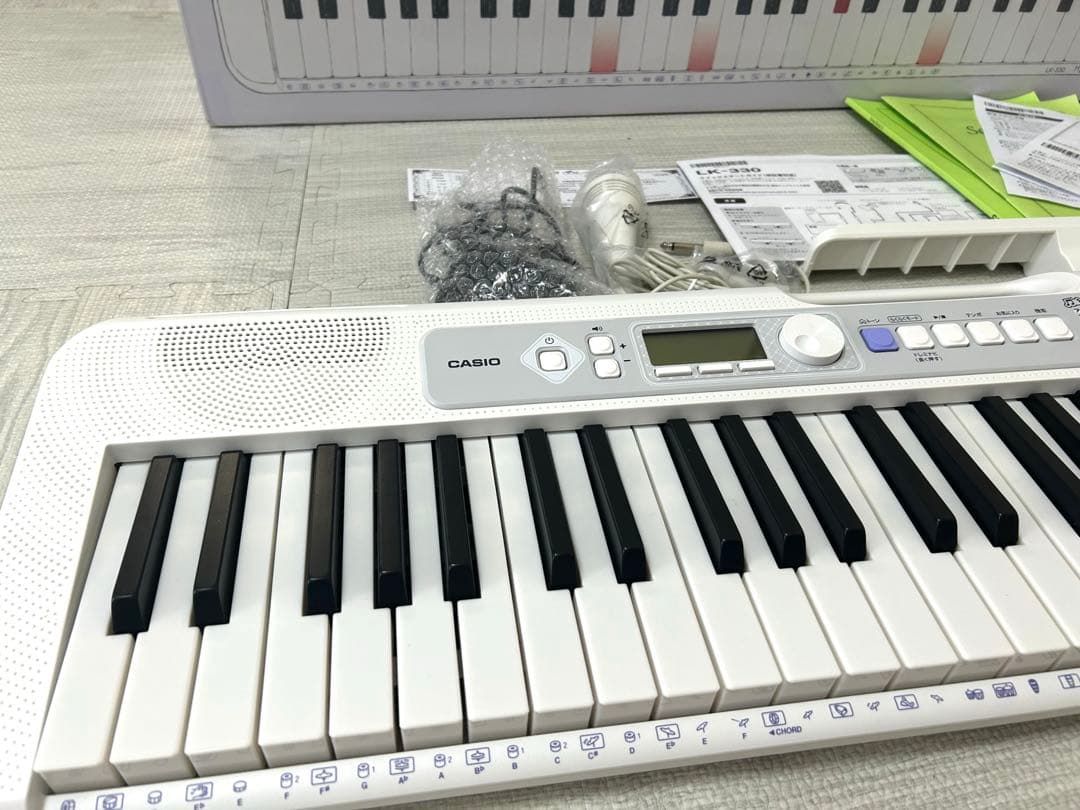 【極美品】CASIO CasioTone LK-330 キーボード マイク付き