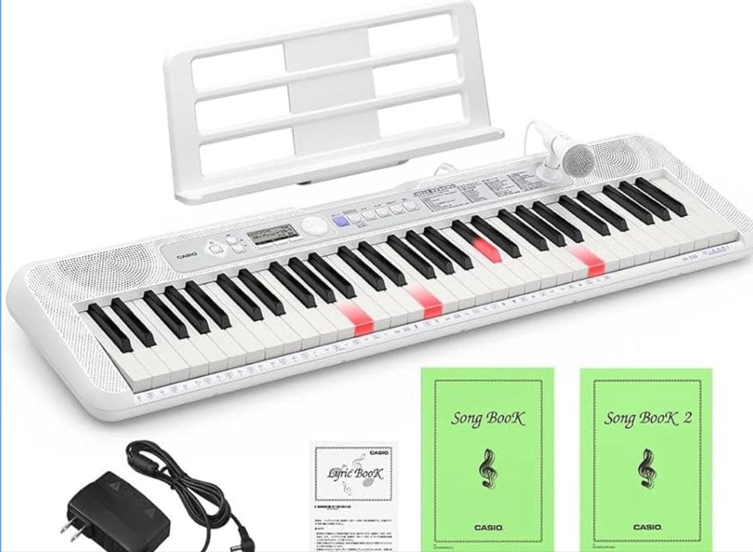 【極美品】CASIO CasioTone LK-330 キーボード マイク付き