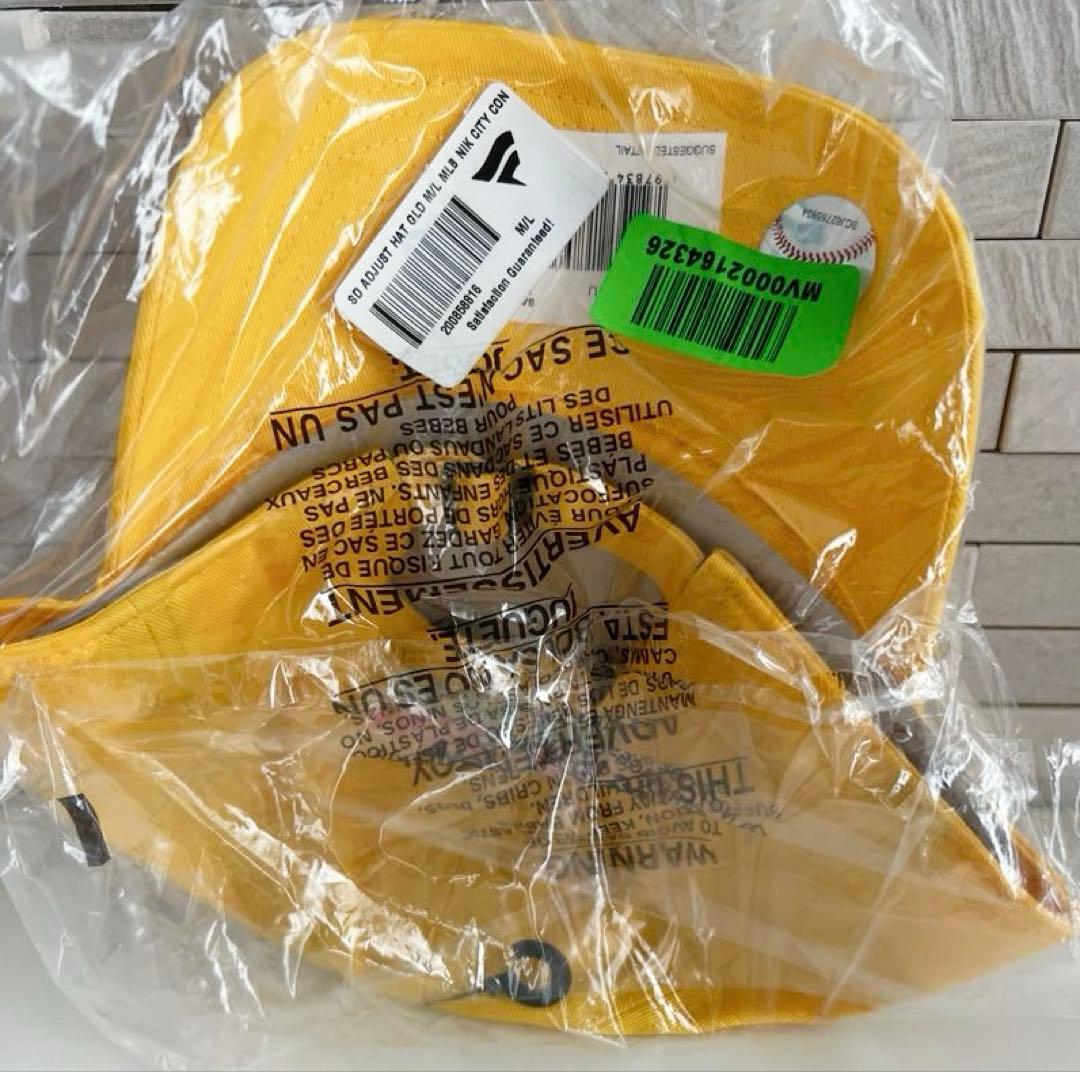 サンディエゴパドレス Nike SDロゴ刺繍キャップ M/L イエロー