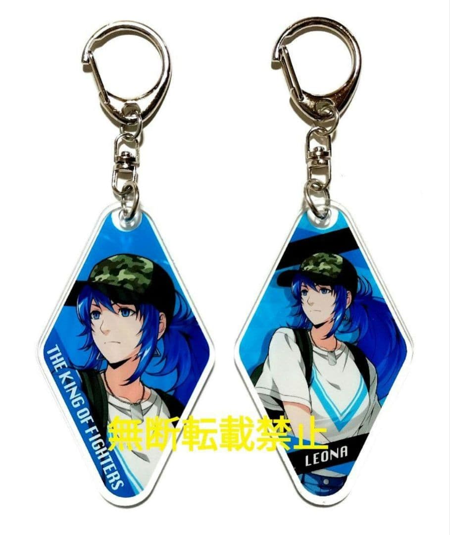 キングオブファイターズ マルイ限定 アクリルキーホルダー＆缶バッチ レオナ 4点