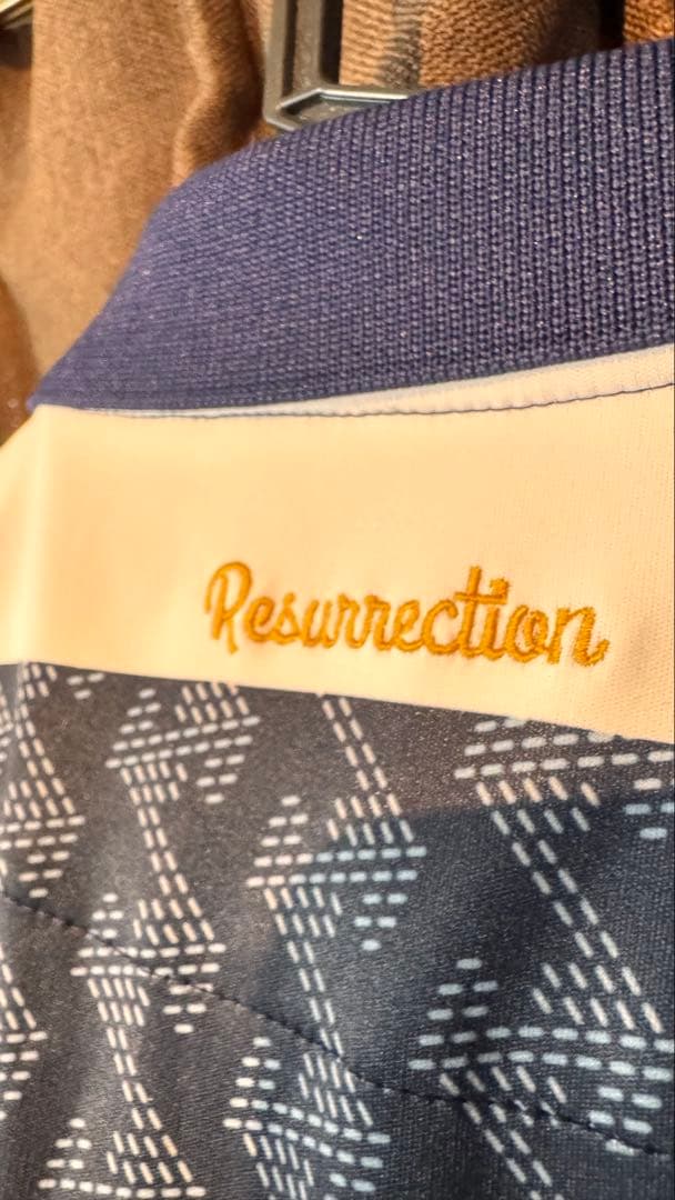 レザレクション resurrection モックネック ゴルフポロM