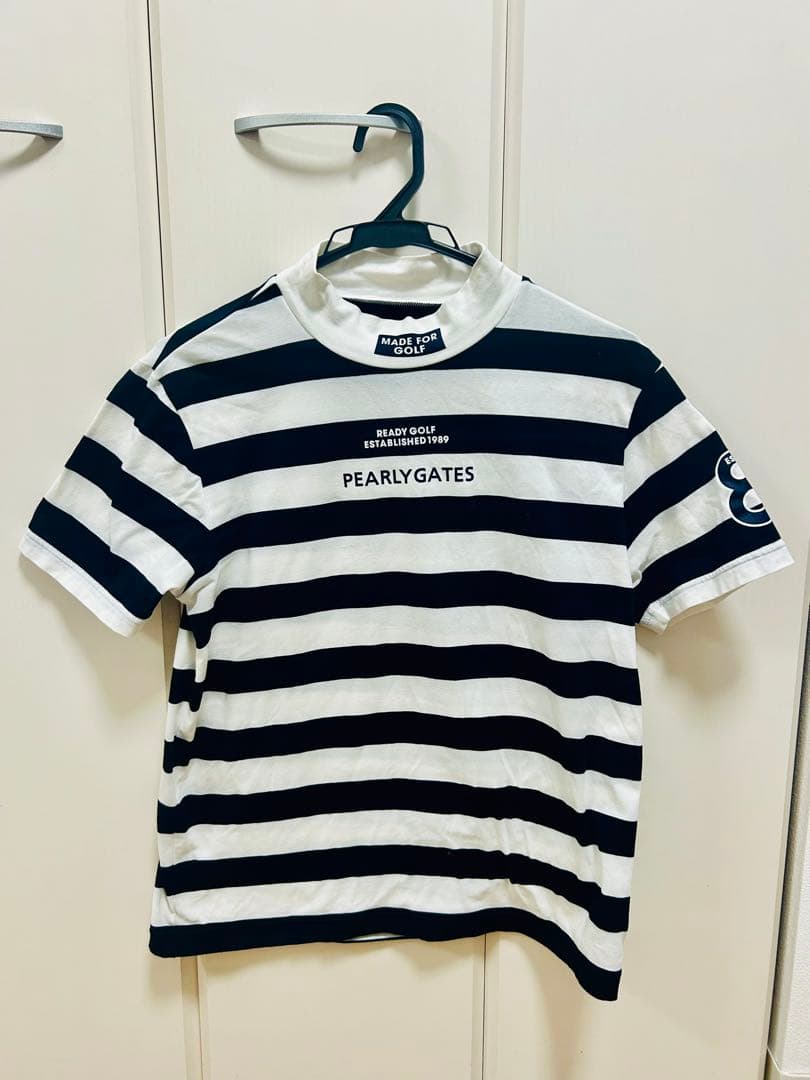 【美品】PEARLY GATES パーリーゲイツ　モックネック 半袖Tシャツ