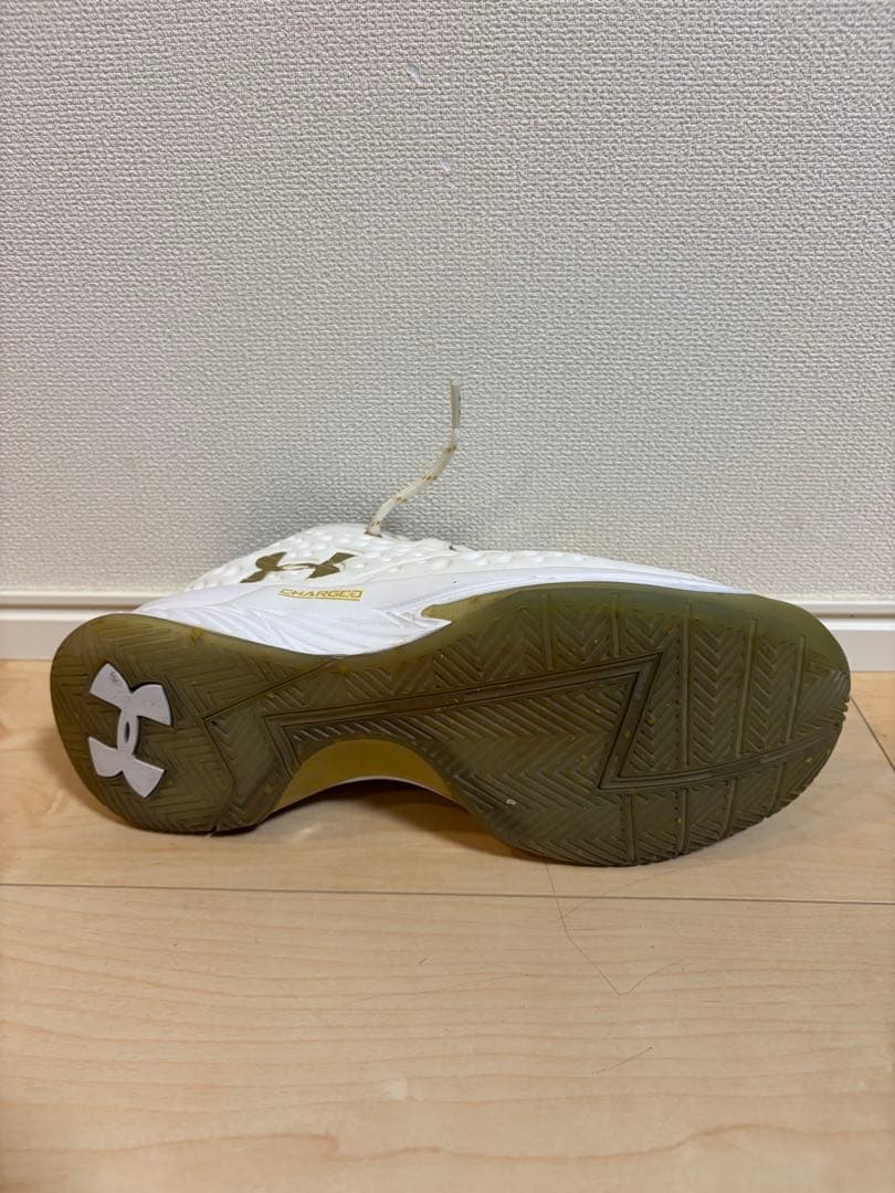 シューズ(男性用) UNDER ARMOUR CURRY 1 LOW WHITE GOLD