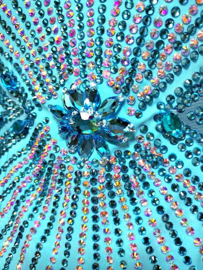 社交ダンス♡モダン　スタンダードドレス　競技　デモ用ドレス