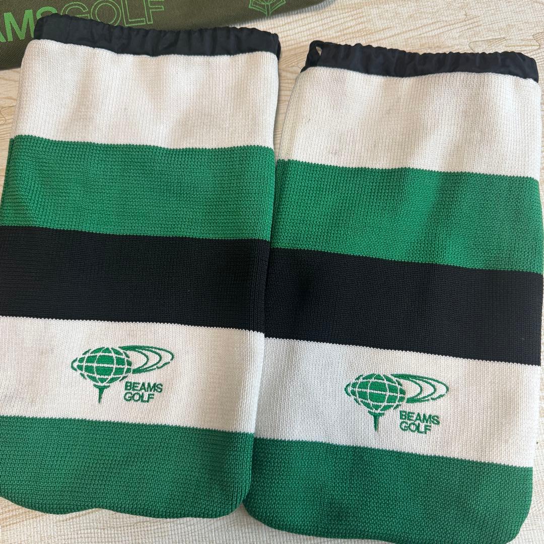 BEAMS GOLF ゴルフバッグ シューズケース ポーチ セット グリーン