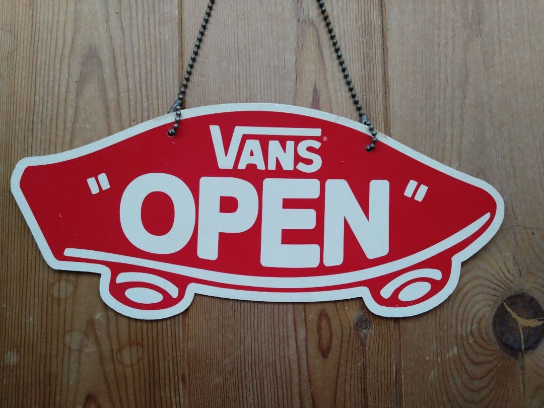 非売品！VANS オープン・クローズサインボード　バンズ 看板 ディスプレイ
